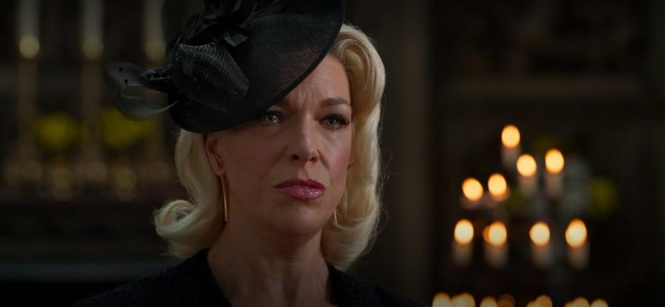 Ted at her father's funeral in "Ted Lasso."