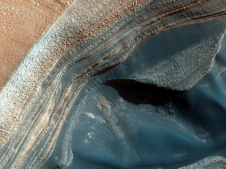 mars surface north pole