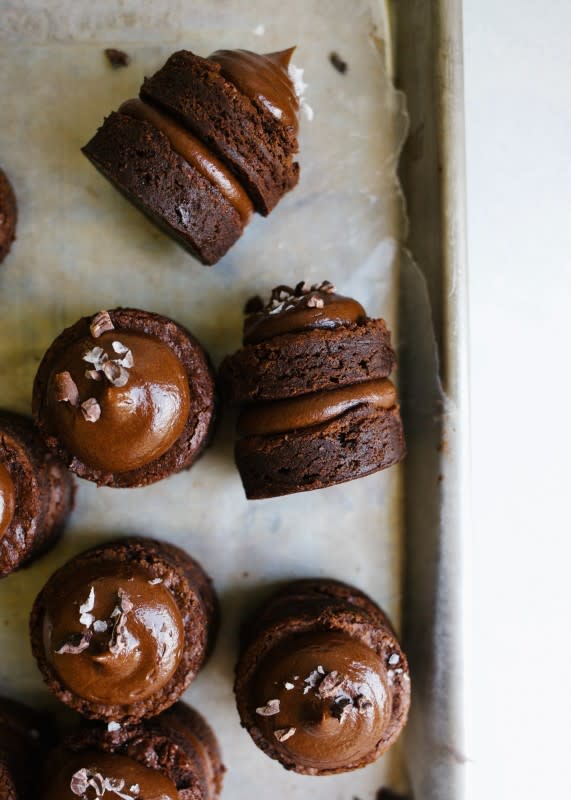 <p>The Wood and Spoon</p><p>Make brownie petit fours with chocolate ganache in two ways!</p><p><strong>Get the recipe: <a href="https://thewoodandspoon.com/brownie-petit-fours/" rel="nofollow noopener" target="_blank" data-ylk="slk:The Wood and Spoon;elm:context_link;itc:0;sec:content-canvas" class="link ">The Wood and Spoon</a></strong></p>