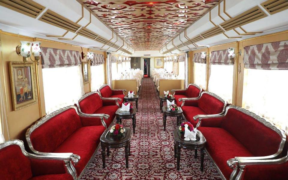 On board the Palace on Wheels luxury train