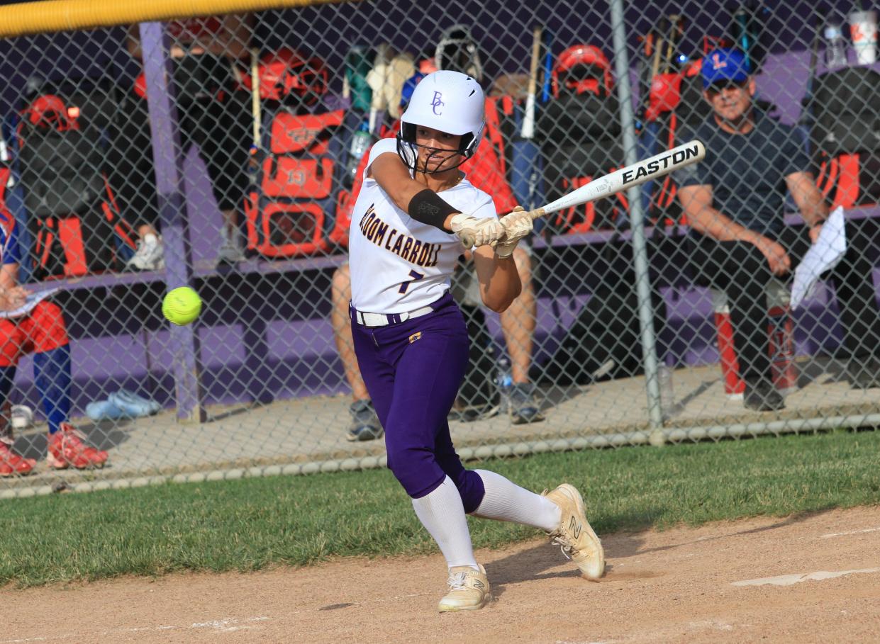 Bloom-Carroll's Sophia Gleim had two hits and three RBIs against Lakewood on Monday.