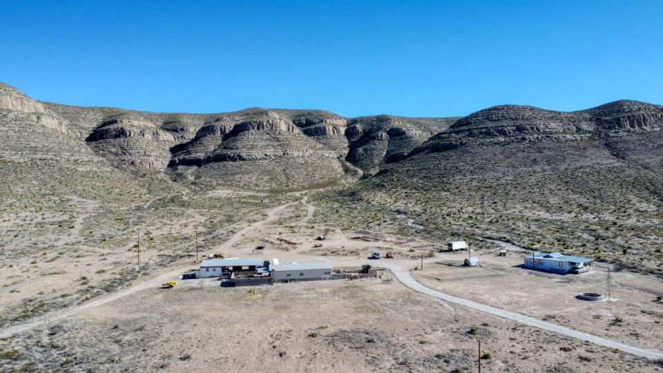 Listed at just under $400,000, the property encompasses 200-acres of land on 7190 Buffalo Road, just east of Hueco Tanks State Park.