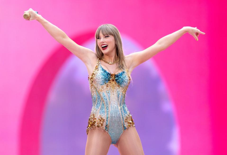 Taylor Swift performed for a sold-out crowd at Wembley Stadium on Friday night. Redferns