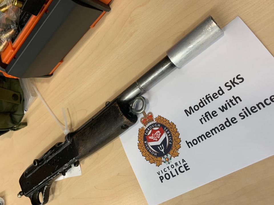 This gun was seized as part of a Victoria Police 'Strike Force' investigation detailed in a news release. Charges against the accused were later stayed.