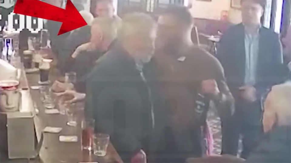 Conor McGregor, pictured here, appeared to hit the man in the face in a video obtained by TMZ. Image: TMZ