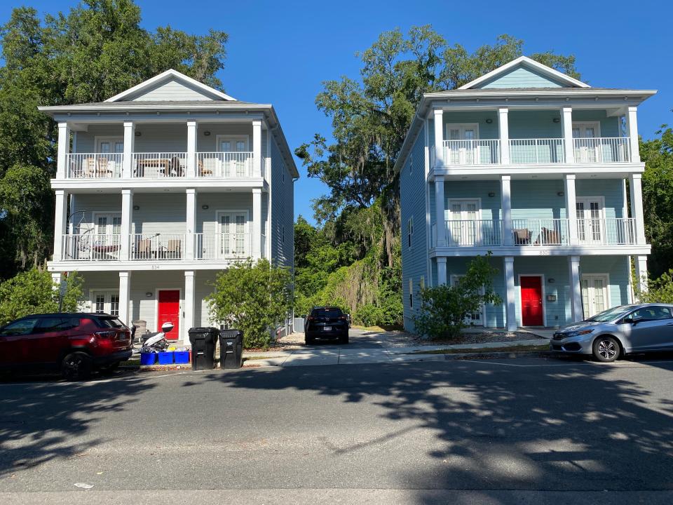 Originally built in 1955, each of these homes has been remade into apartments.