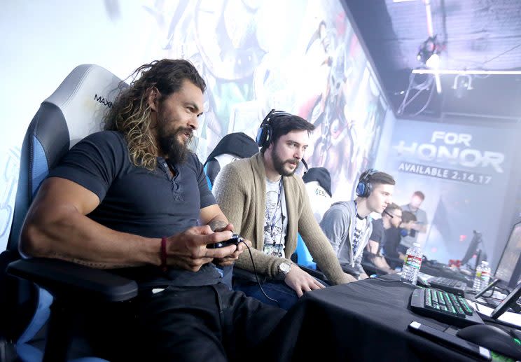 Jason Momoa had a blast competing against others while playing 
