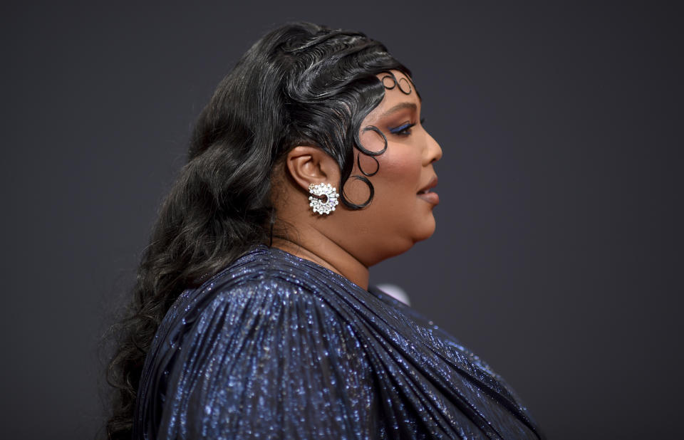 Lizzo arrives at the BET Awards on Sunday, June 26, 2022, at the Microsoft Theater in Los Angeles. (Photo by Richard Shotwell/Invision/AP)