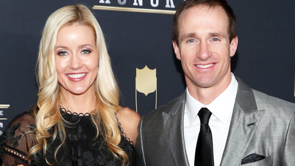 Brittany and Drew Brees, pictured here at the NFL Honours in 2018. 