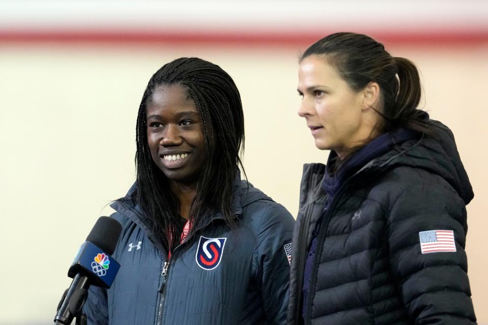 Erin Jackson and Brittany Bowe became friends while competing in inline skating in their hometown of Ocala, Florida. After Jackson slipped in the U.S. speedskating Olympic Trials, Bowe gave up her spot in the 500 meters so Jackson could go to the Games.