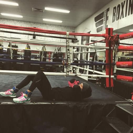 The model is a fan of boxing  or cardio-based classes. Photo: Instagram/jesinta_campbell