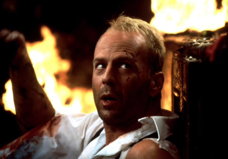 Bruce Willis goes blond in Luc Besson's 1997 sci-fi favorite, The Fifth Element. (Photo: Columbia Pictures/Courtesy Everett Collection)