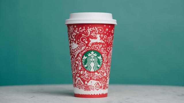 Starbucks' Red Cups Feature a Touch of Pink This Year — See the