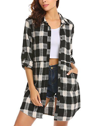 14) Mid-Long Flannel