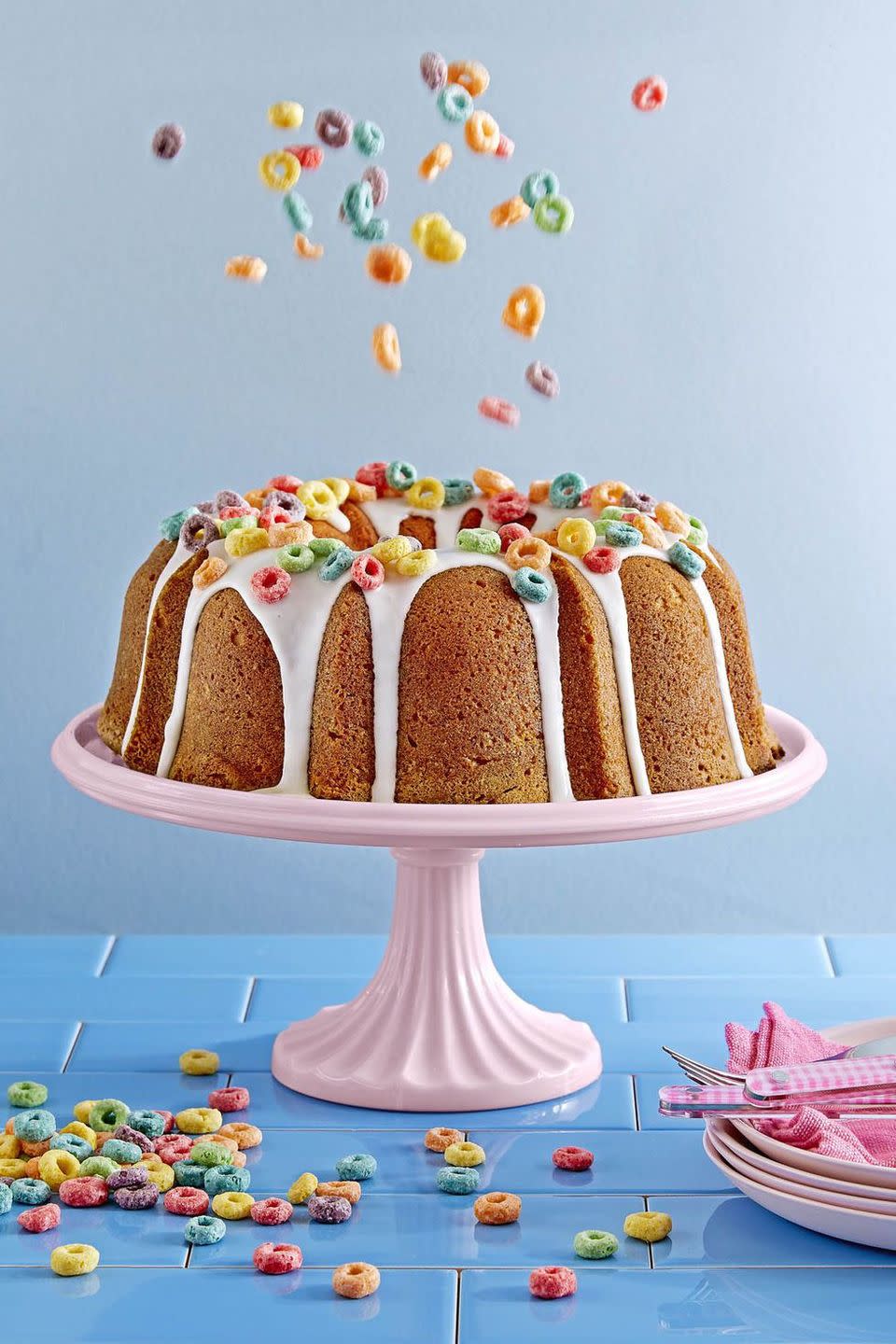 <p>The perfect post-brunch treat: Sprinkle your favorite kid's cereal atop this sweet cake for a touch of color. </p><p>Get the <strong><a href="https://www.countryliving.com/food-drinks/recipes/a46351/froot-loops-cake-recipe/" rel="nofollow noopener" target="_blank" data-ylk="slk:Froot Loops Cake recipe;elm:context_link;itc:0;sec:content-canvas" class="link ">Froot Loops Cake recipe</a></strong> from Country Living.</p><p><strong>RELATED:</strong> <a href="https://www.goodhousekeeping.com/holidays/mothers-day/g676/mothers-day-brunch-recipes/" rel="nofollow noopener" target="_blank" data-ylk="slk:60 Easy Mother's Day Brunch Recipes for a Delicious Morning at Home;elm:context_link;itc:0;sec:content-canvas" class="link ">60 Easy Mother's Day Brunch Recipes for a Delicious Morning at Home</a> </p>