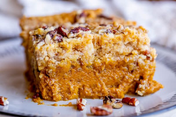 PHOTO: A slice of pumpkin dump cake. (The Food Charlatan)