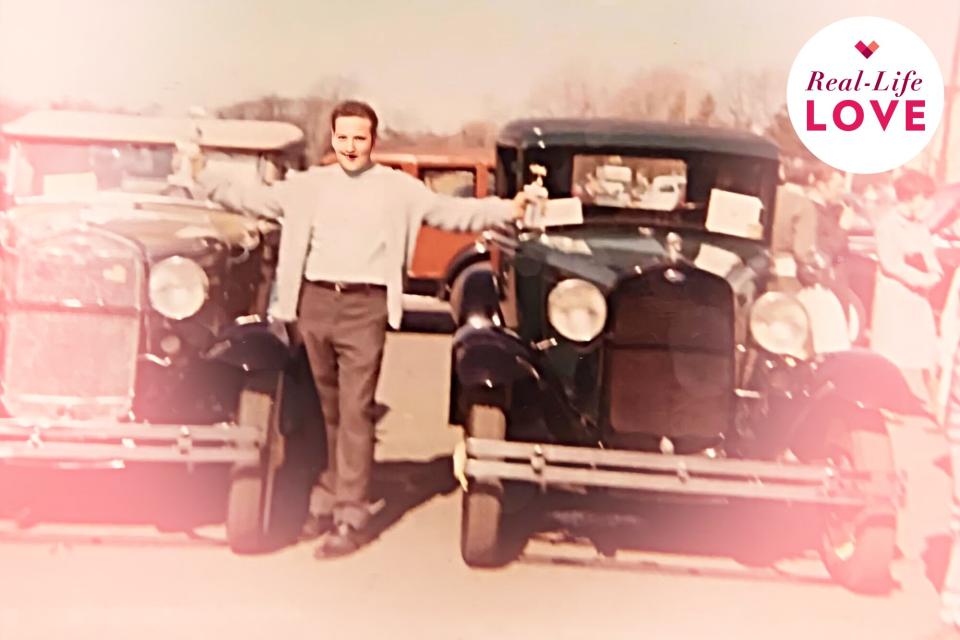 Early 1970s-- Robert Selders in front of the truck that was found for grand-daughter Marla Aurandt's wedding.