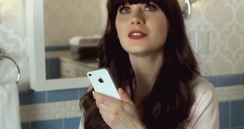 Zooey Deschanel Siri iPhone