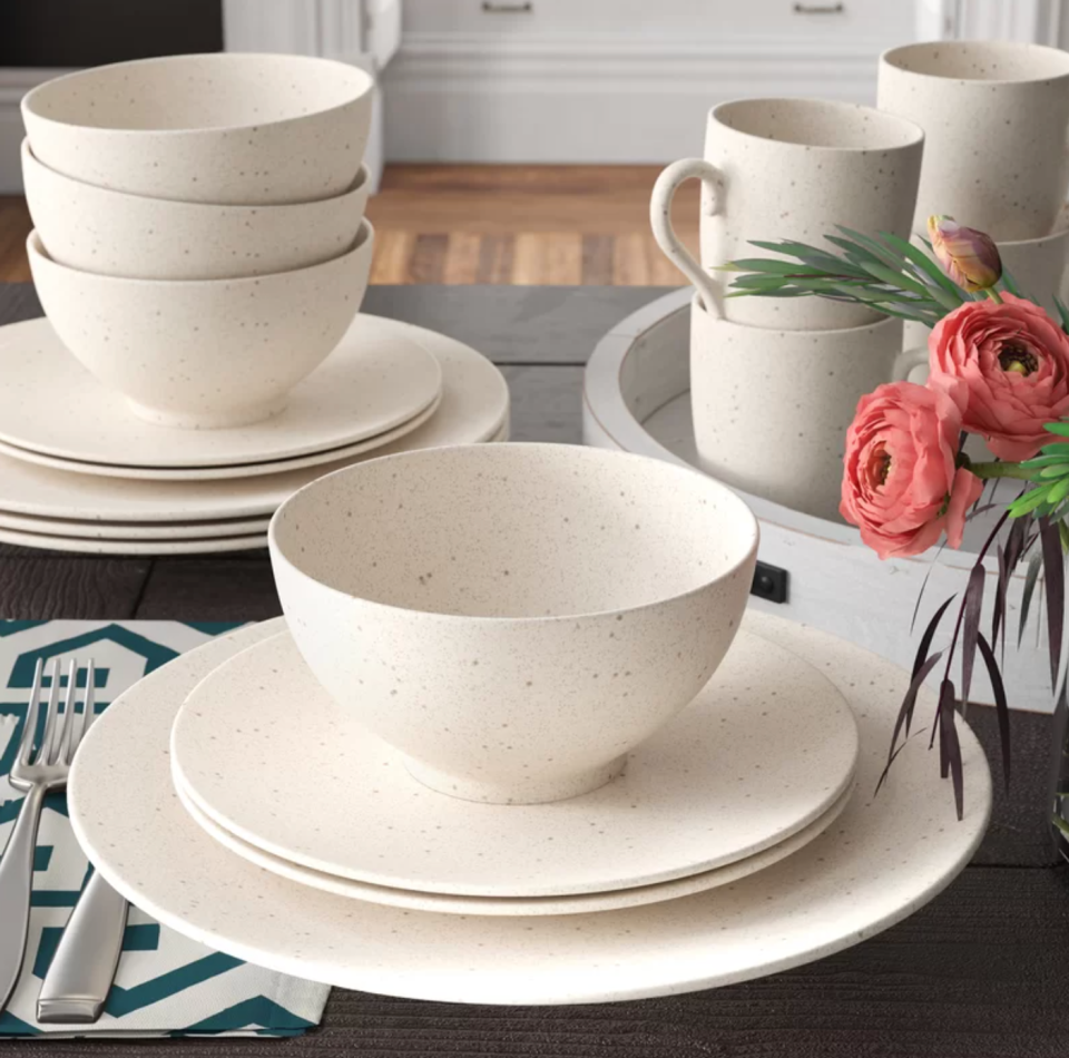 Joss & Main Oatmeal Stoneware Dinnerware