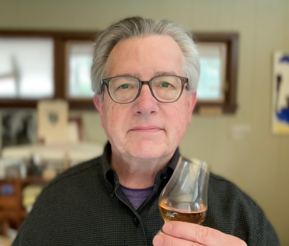 My dad enjoying Henry McKenna from a Glencairn glass.<p>Edwin Arnaudin</p>