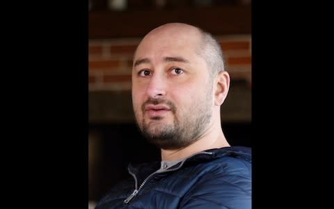 Arkady Babchenko served in and reported from several of Russia's modern wars, and became a bitter critic of the Kremlin's military entanglements - Credit:  Vitaliy Nosach/AP