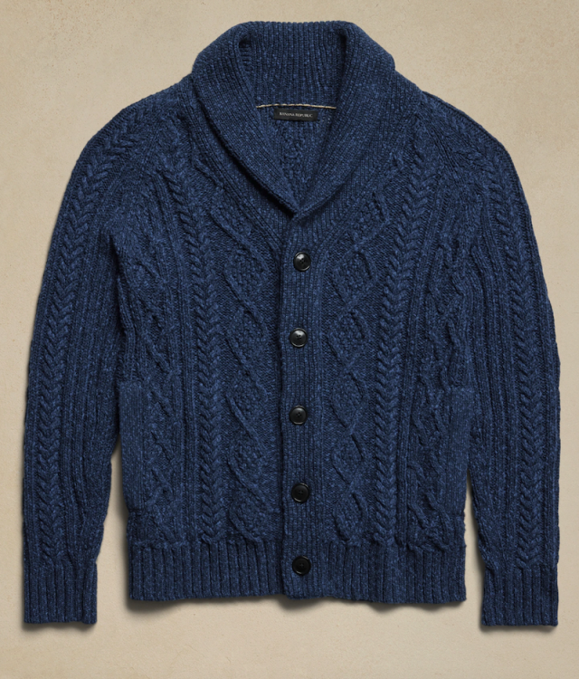 The Shawl Collar Is the King of Cardigans