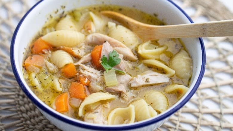 Rotisserie chicken soup