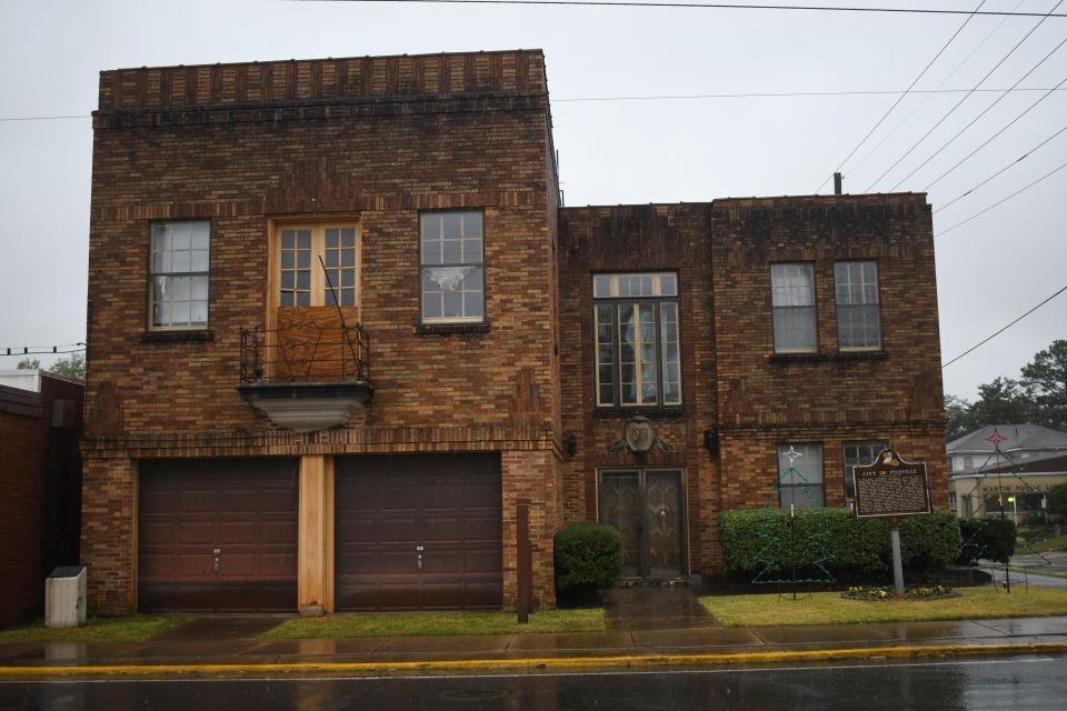 The Old Town Hall building in Pineville, at Main and Shamrock streets, was built in 1931.