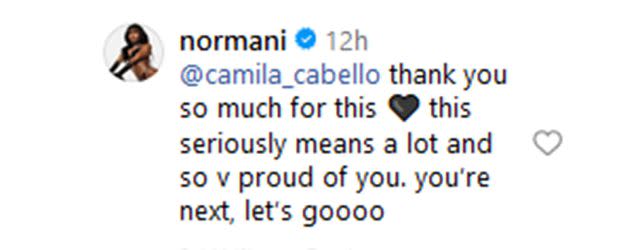 <p>Normani/Instagram</p> Normani responds to Camila Cabello on Instagram