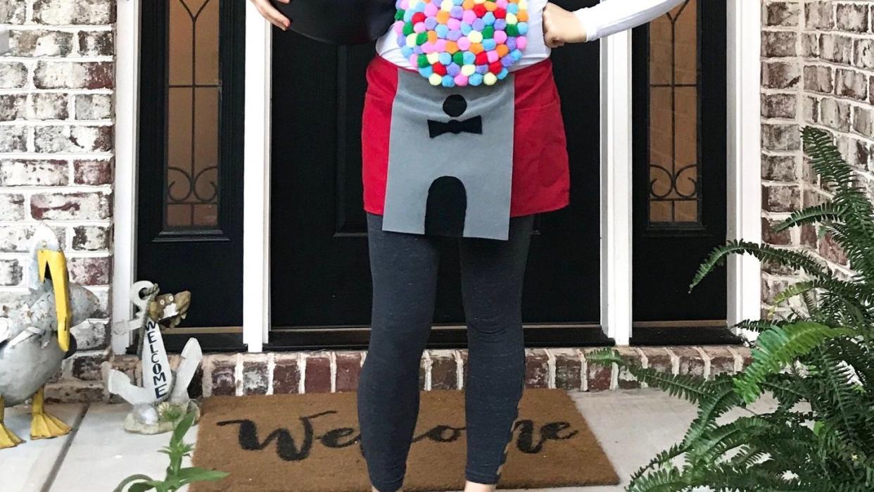 diy gumball machine pregnant halloween costumes