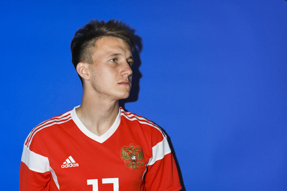 <p>Aleksandr Golovin is part of a Russia squad worth €132m. </p>