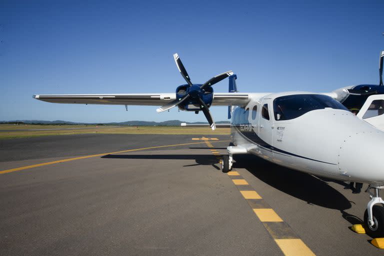 Uno de los aviones que ofrece Flapper para conectar Buenos Aires y Punta del Este