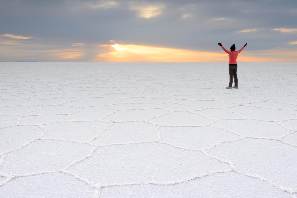 Le Salar d’Uyuni, en Bolivie 