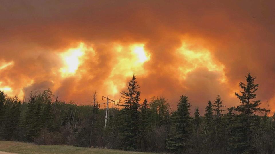 People living in and near High Level, Alta., have been ordered to leave their homes because of danger posed by an out-of-control wildfire.