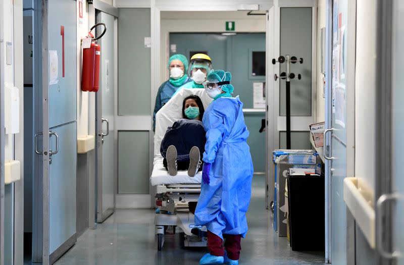 Spread of the coronavirus disease (COVID-19), in the Cernusco sul Naviglio hospital in Milan