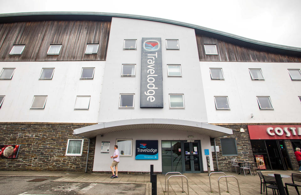 The Travelodge in St Austell, Cornwall. (SWNS)