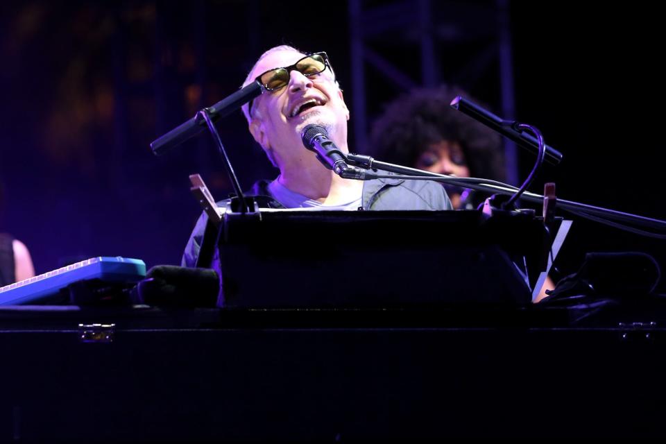 Donald Fagen of Steely Dan performs at the  Coachella Valley Music And Arts Festival at The Empire Polo Club on April 17, 2015, in Indio, Calif.