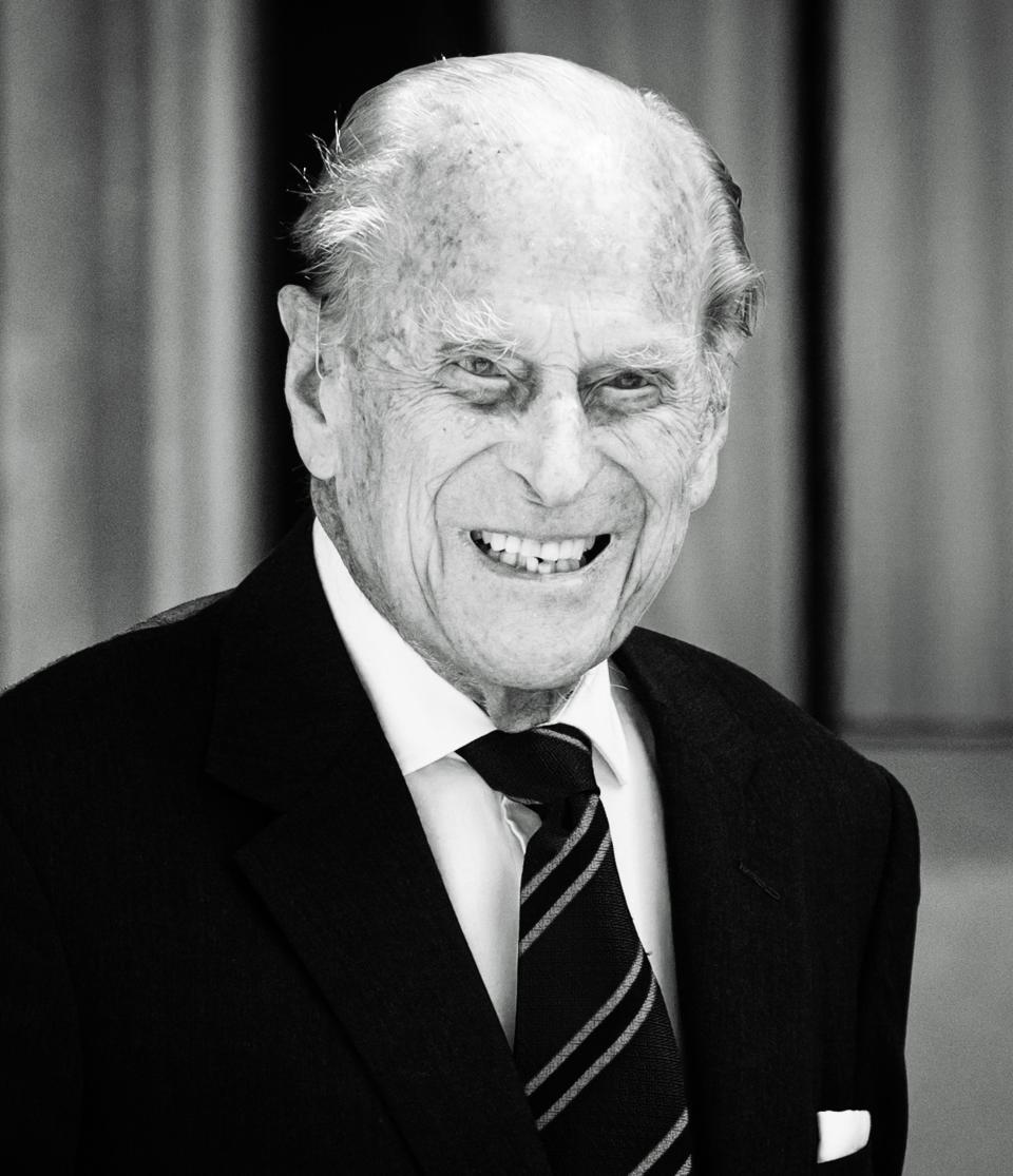 Prince Philip, Duke of Edinburgh during the transfer of the Colonel-in-Chief of The Rifles at Windsor Castle in 2020.