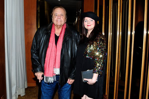 NEW YORK, NY - DECEMBER 17: Paul Sorvino and Dee Dee Sorvino attend The Cinema Society With FIJI Water, Lindt Chocolate, Entertainment Weekly & People Host The After Party For Disney's 