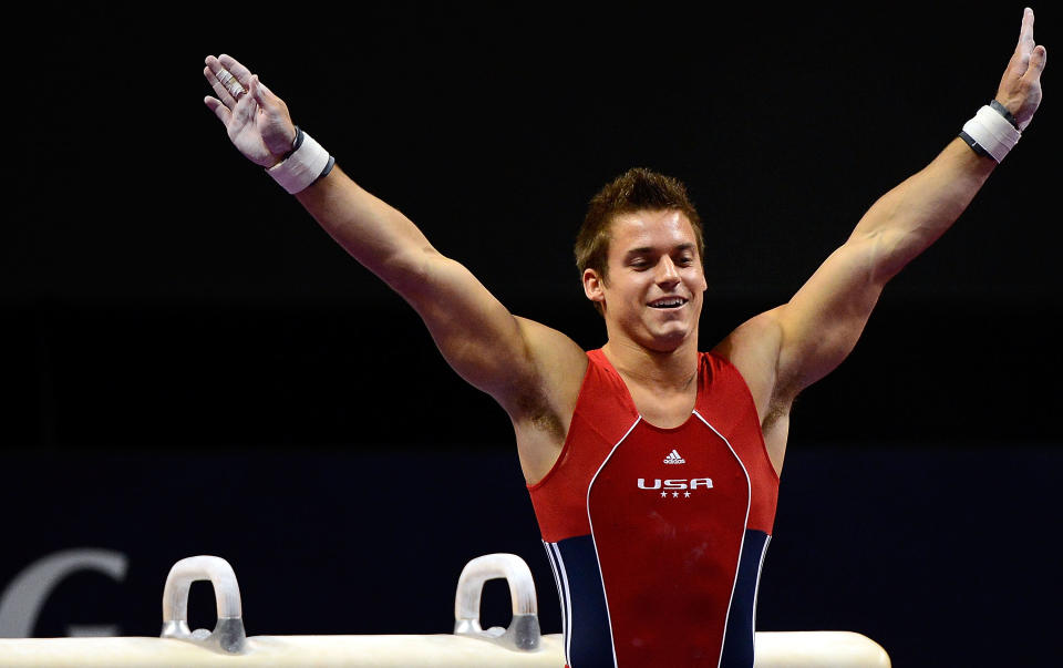 Sam Mikulak broke both ankles at a competition in Puerto Rico last year, which set his training back several months. On the first day of U.S. trials he put forth an amazing performance, but sprained his ankle on the vault, meaning he could only perform on one apparatus on day two. Nonetheless, his solid performance before that got him named to the team. (Ronald Martinez/Getty Images)