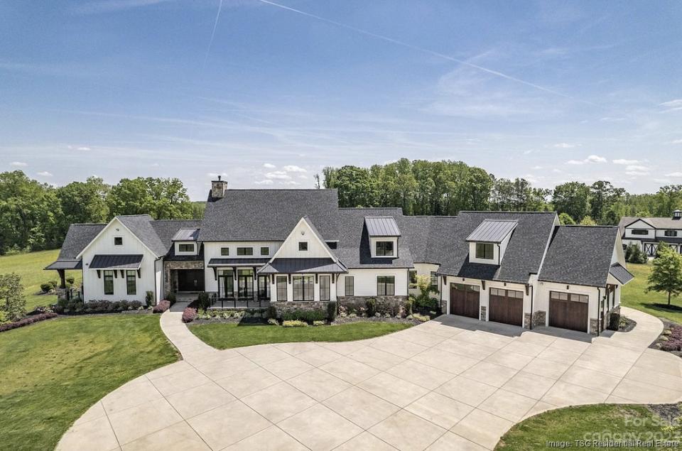 1) 18400 block of Barnhardt Road: $7.1 million
Square footage: 7,637
Bedrooms: Five
Bathrooms: Four full and two half
Built: 2020
Lot size: 15 acres across two transactions
Location: Davidson