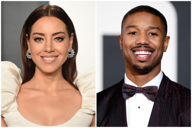 Aubrey-Plaza-Michael-B-Jordan - Credit: John Shearer/Getty Images; Max Mumby/Getty Images