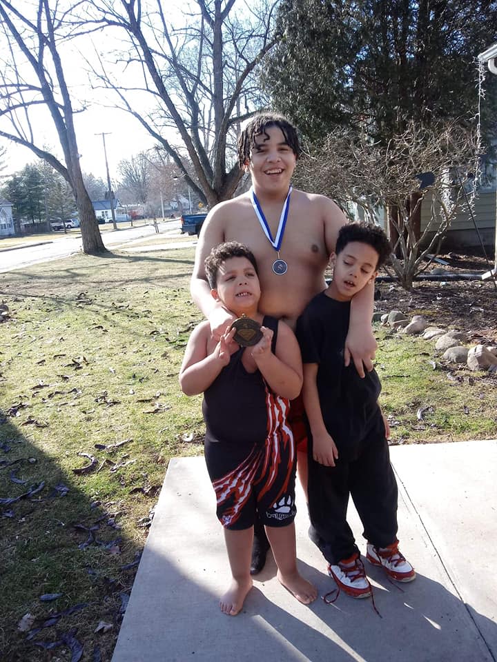 Kameron Stuckey and his twin brother, Keaton, were inspired to start wrestling at a young age by their older brother, Lorenzo.