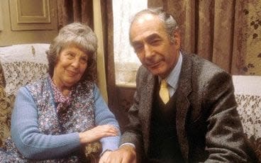 Lou Beale (Anna Wing) with Doctor Legg (Leonard Fenton) - Credit: bbc