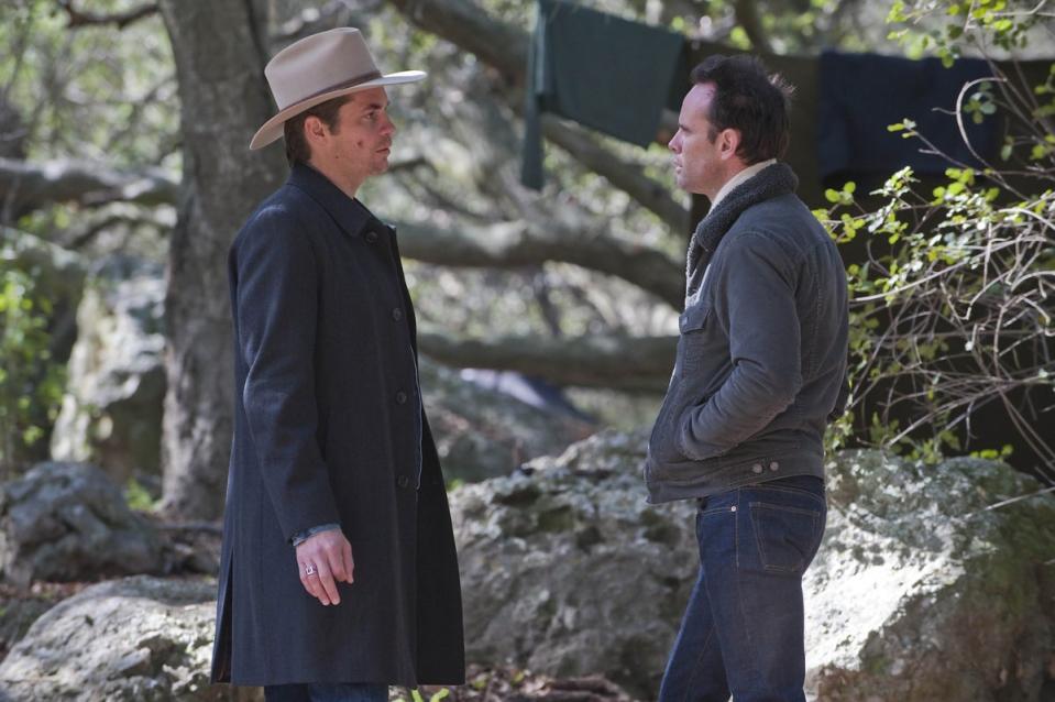 Crime and punishment: Olyphant and Goggins in ‘Justified’ (FX)