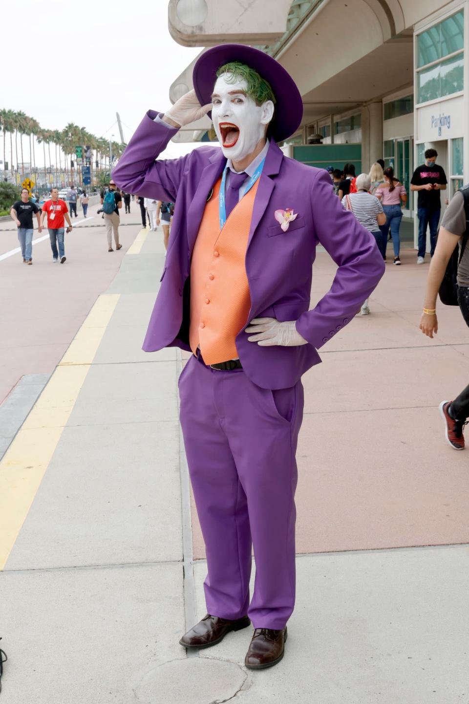 <p>Heiliger Zeitsprung: Dieser Joker stammt aus der "Batman"-Serie, die Ende der 60er-Jahre ausgestrahlt wurde. (Bild: 2022 Getty Images/Frazer Harrison)</p> 