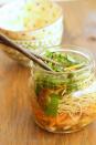 <p>Ditch the white cups. Making it from scratch is much healthier.</p><p>Get the recipe from <a rel="nofollow noopener" href="http://cravingsomethinghealthy.com/diy-chicken-and-vegetable-ramen-noodles/" target="_blank" data-ylk="slk:Craving Something Healthy;elm:context_link;itc:0;sec:content-canvas" class="link ">Craving Something Healthy</a>.</p>