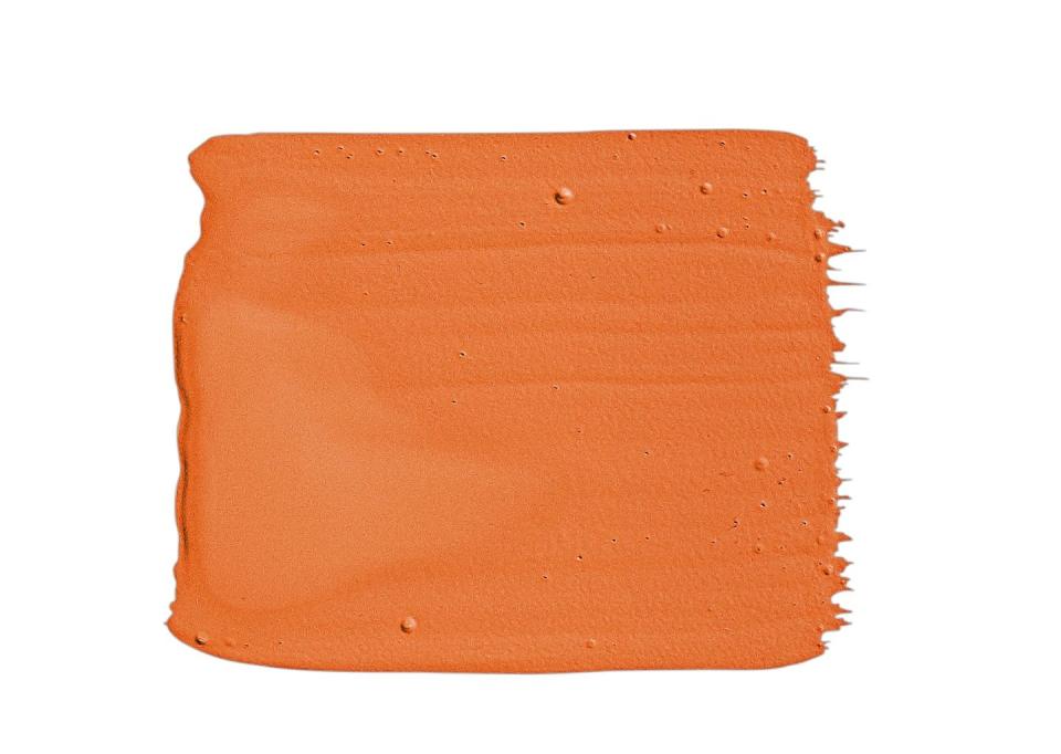 paint swatch of tart orange by behr