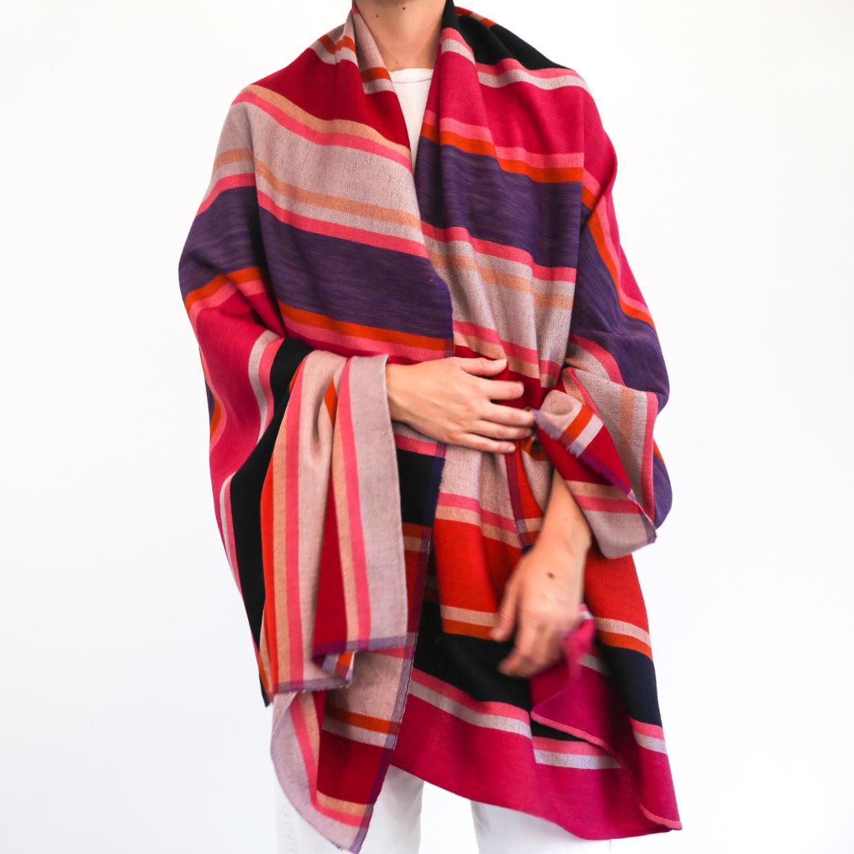 <p><a href="https://garzamarfa.com/collections/wearables/products/desert-shawl-purple" rel="nofollow noopener" target="_blank" data-ylk="slk:Shop Now;elm:context_link;itc:0;sec:content-canvas" class="link rapid-noclick-resp">Shop Now</a></p><p>Desert Shawl</p><p>garzamarfa.com</p><p>$200.00</p><span class="copyright">Garza Marfa</span>