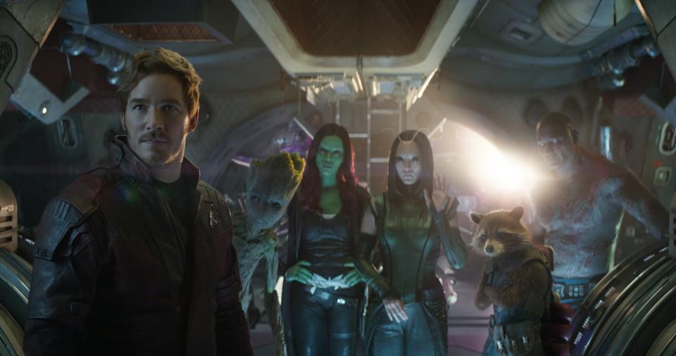 Star-Lord and the rest of the Guardians gang nearly only had minor roles in Avengers: Infinity War (Image by Marvel)